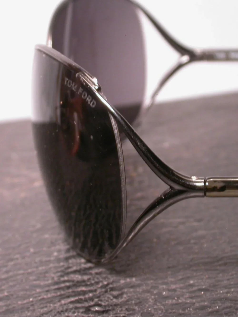 Tom Ford Anjelica Clear Round Metal Sunglasses Made in Italy FRAME ONLY
